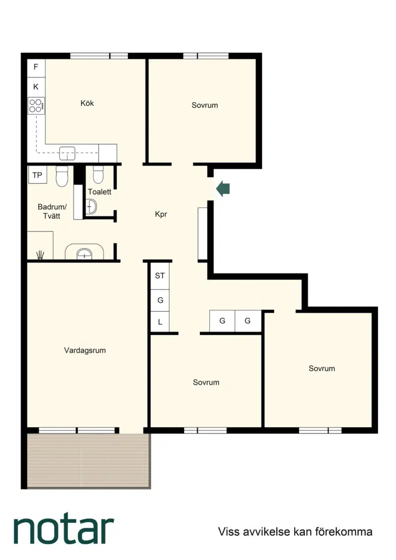 Lägenhet, 4 rum, 94 m² i Vallentuna