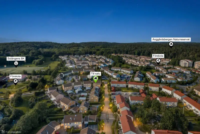 Semi-detached/terraced, 5 rooms, 120 m² in Eklanda