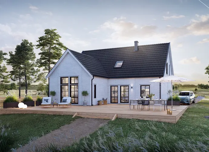 Villa, Hallonvägen (tomt 1), Vallentuna. Bild 1 av 4