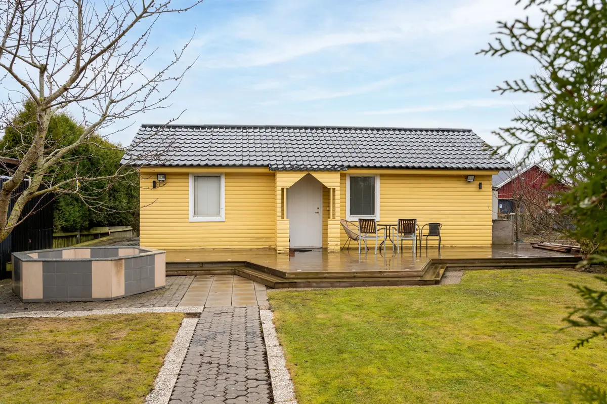 Fritidshus, Kopparhögarna 9D, Kopparhögarnas koloniområde, Landskrona. Bild 1 av 15