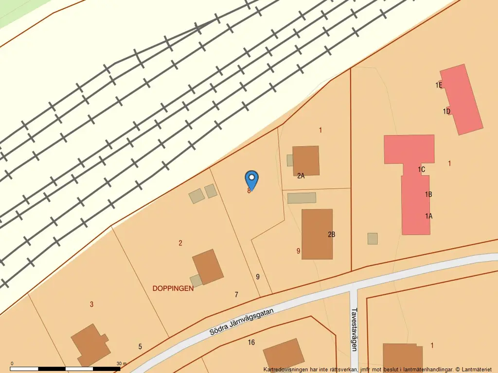 Tomt / mark, Södra Järnvägsgatan 9, Södertälje. Bild 1 av 2