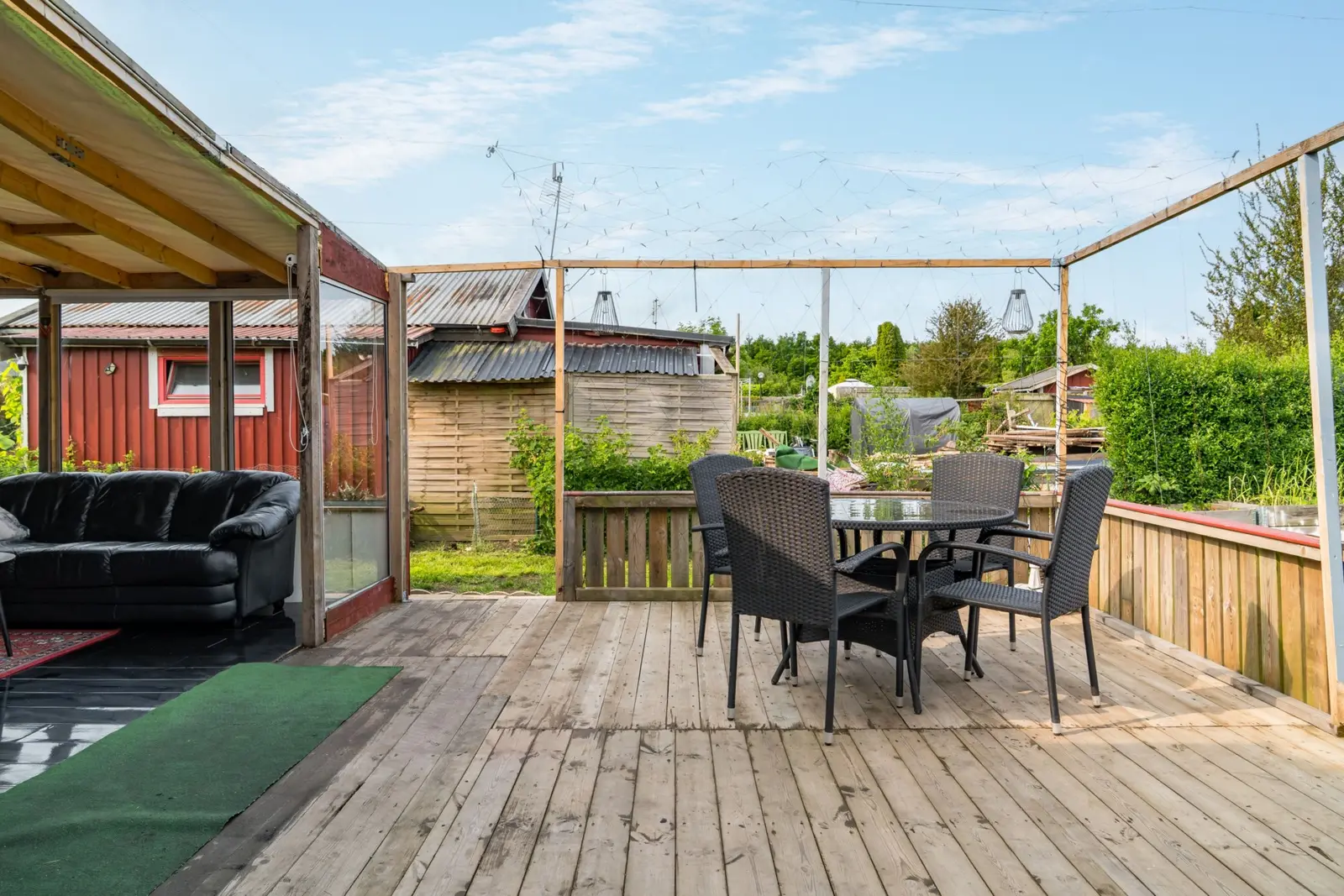 Fritidshus, Kopparhögarnas koloniområde, gång S stuga 21, Landskrona. Bild 1 av 17