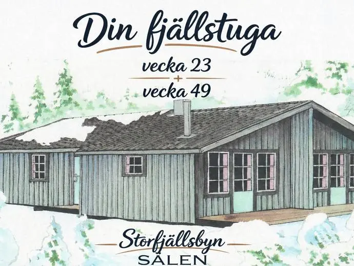 Holiday home, Storfjällsbyn. Vecka 23 och 49. Hus 6V. SÄLEN. Photo 1 of 20