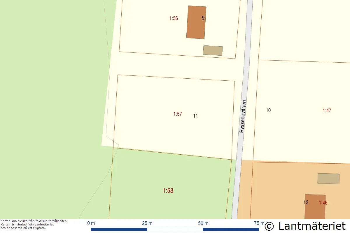 Tomt / mark, Ryssebovägen 11, Kristinehamn. Bild 1 av 5