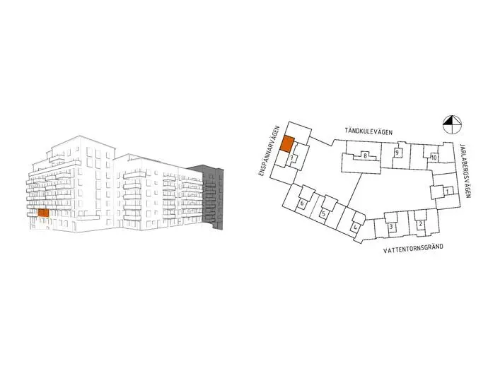 Lägenhet, Enspännarvägen 1F, Nacka. Bild 1 av 10
