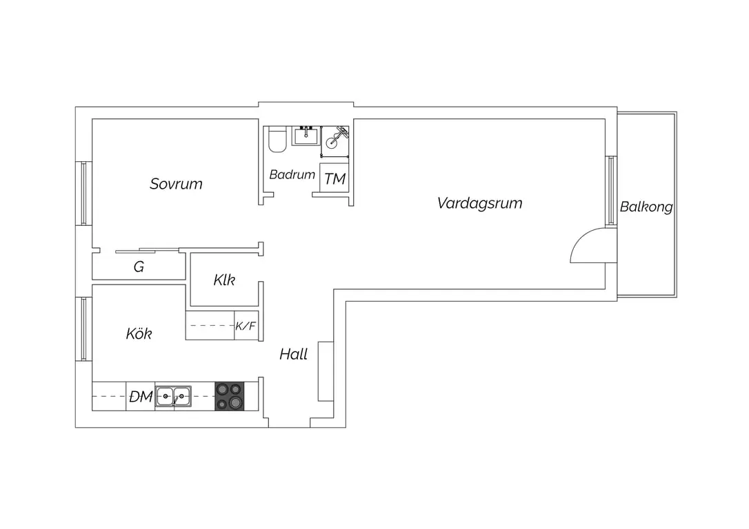 Apartment, Gustav garvares gata 8B, Umeå. Photo 1 of 2