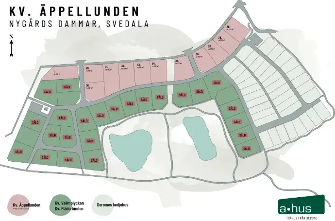 Tomt / mark, Nygårds Dammar - Kv. Äppellunden, Svedala. Bild 1 av 2